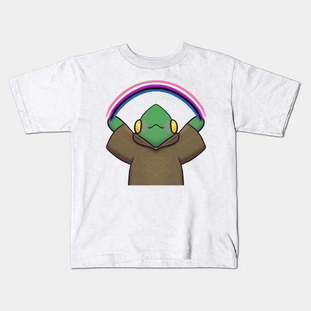 GenderFluid Gay Pride-Berry Kids T-Shirt by ZombieCheshire